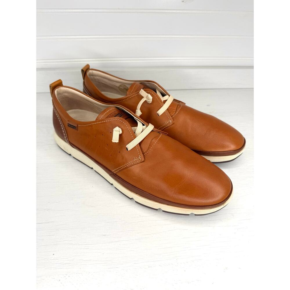 Pikolinos San Juan Men’s US 12 EU 46 Brown Leather Casual Shoes Cognac - Picture 2 of 7